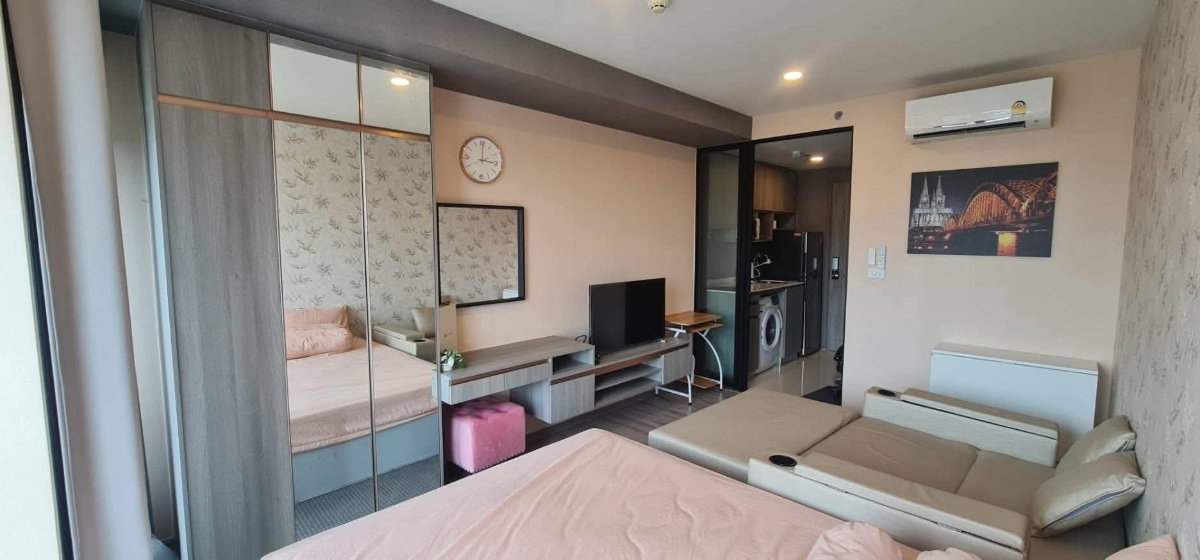 💮ให้เช่าคอนโด Knightsbridge Collage Sukhumvit 107 ใกล้ BTS แบริ่ง  ขนาด 24 ตรม.ห้องสวย เฟอร์นิเจอร์ครบเช่าเพียง 9500-