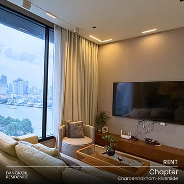 Rental Condo 🌃 Chapter Charoennakhorn-Riverside, 2BR 68 sq.m. 55K 💫 High Fl., Spacious Unit, Great View 