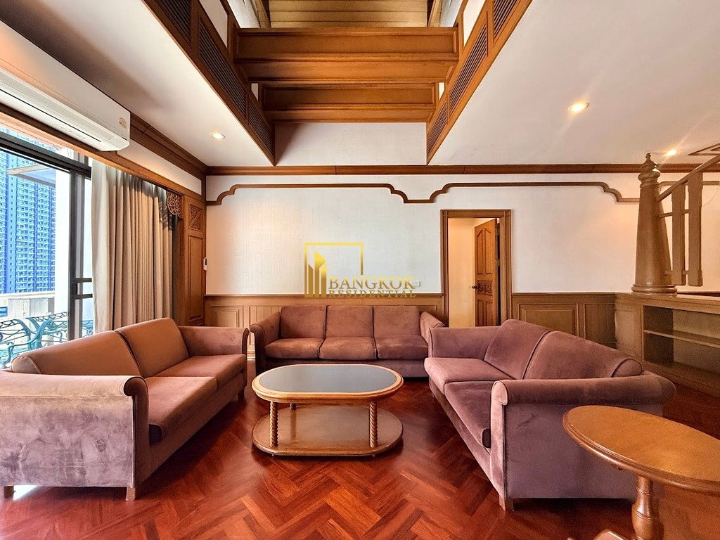 picture Classic Style 3 Bedroom Apartment For Rent in Asoke Area - BR0800AP - 1/39