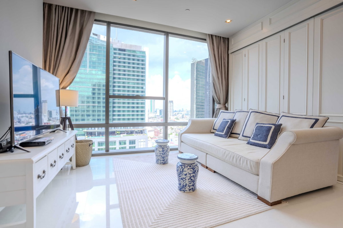 รูป *AP197* ให้เช่ายูนิตพิเศษ✨The Bangkok Sathorn l Luxury Living ห้องสวยคลีน | Private Lift | 1BR 60 ตร.ม. | ติด BTS สุรศักดิ์ | พร้อมเข้าอยู่ - รูปที่ 3/20