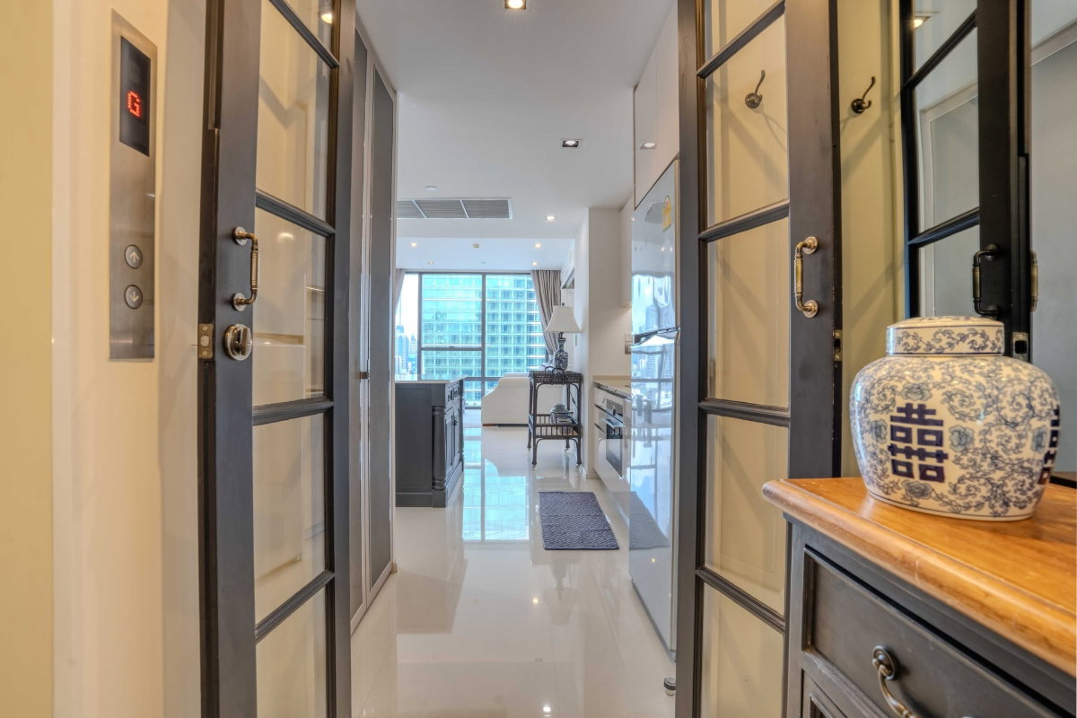 รูป *AP197* ให้เช่ายูนิตพิเศษ✨The Bangkok Sathorn l Luxury Living ห้องสวยคลีน | Private Lift | 1BR 60 ตร.ม. | ติด BTS สุรศักดิ์ | พร้อมเข้าอยู่ - รูปที่ 7/20