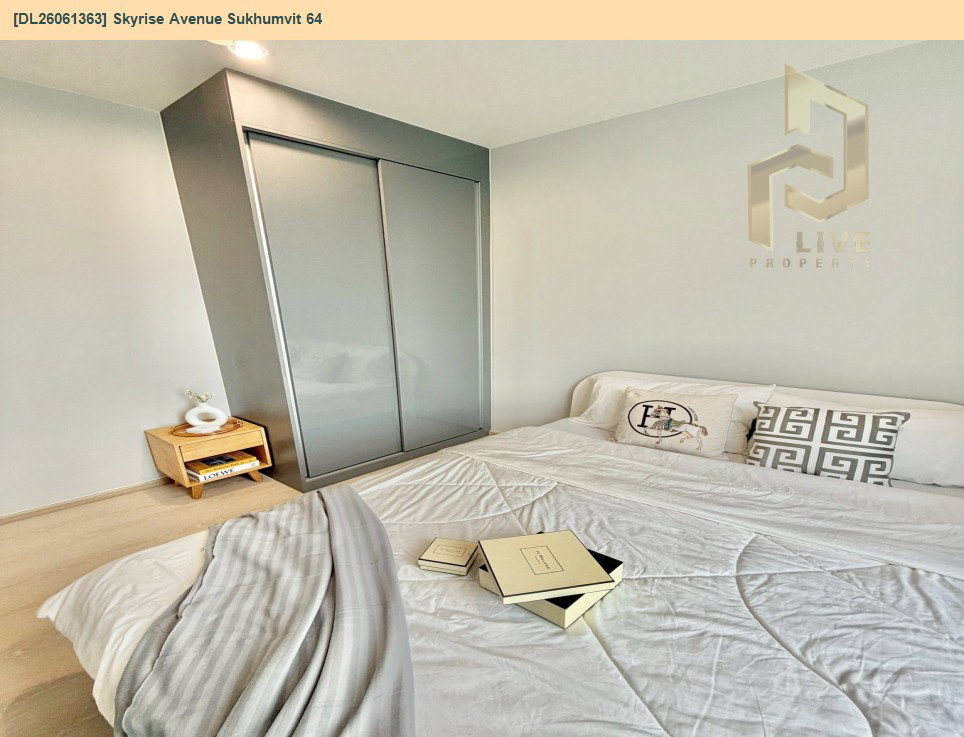 รูป DL26061363 ให้เช่าคอนโด สกายไรส์ อเวนิว สุขุมวิท 64 (Skyrise Avenue Sukhumvit 64) ใกล้ BTS ปุณณวิธี พร้อมเข้าอยู่ โทรด่วน 0614453194 LineID @952jdxxk - รูปที่ 13/17
