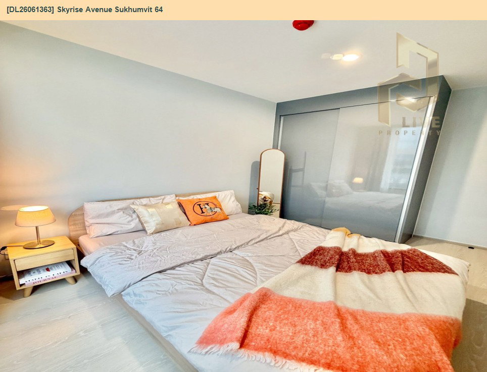 รูป DL26061363 ให้เช่าคอนโด สกายไรส์ อเวนิว สุขุมวิท 64 (Skyrise Avenue Sukhumvit 64) ใกล้ BTS ปุณณวิธี พร้อมเข้าอยู่ โทรด่วน 0614453194 LineID @952jdxxk - รูปที่ 10/17