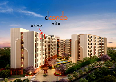 ขายคอนโด : ขาย Dcondo Vite 2ห้องนอน ชั้น 8 
