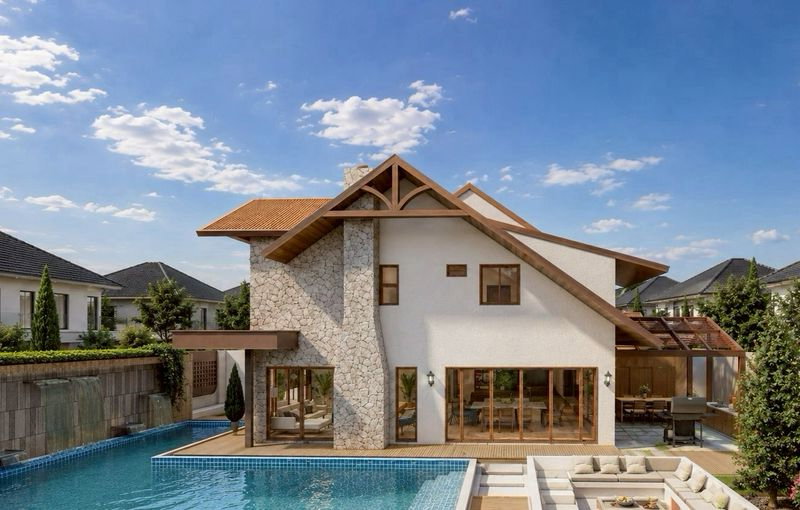 รูป 🏡✨ PRE-SALE บ้านหรูสไตล์รีสอร์ท พร้อมสระว่ายน้ำส่วนตัว   โครงการ : Country Park Ville (Olive Grove) หนองควาย - หางดง เชียงใหม่ - รูปที่ 2/19