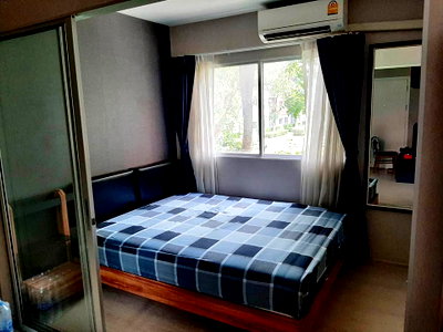 คอนโดให้เช่า : ให้เช่า Plum Condo Park Rangsit เฟส3 ตึก A ชั้น 2 เฟอร์ครบ พร้อมเครื่องซักผ้า