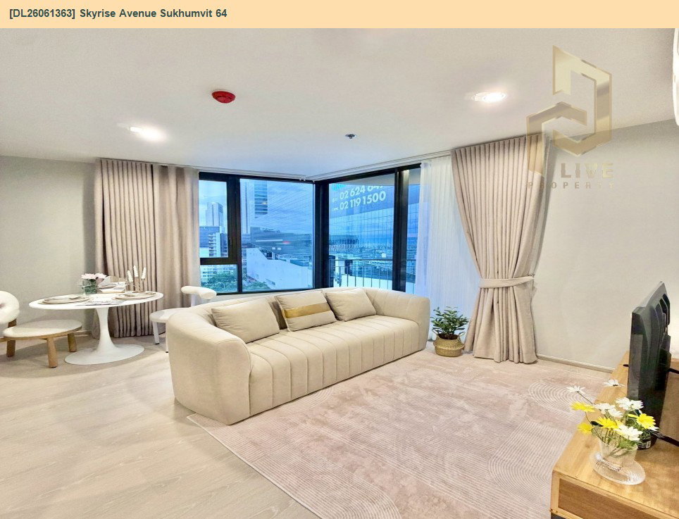 รูป DL26061363 ให้เช่าคอนโด สกายไรส์ อเวนิว สุขุมวิท 64 (Skyrise Avenue Sukhumvit 64) ใกล้ BTS ปุณณวิธี พร้อมเข้าอยู่ โทรด่วน 0614453194 LineID @952jdxxk - รูปที่ 7/17