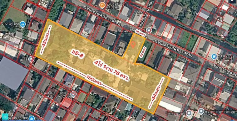 Land for sale, 1776 sq wah, Bang Phlat