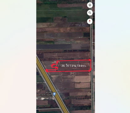Call : 063-595-3995 ขายที่ดินคลองสาม คลองหลวง ปทุมธานี แปลงใหญ่ 36 ไร่เศษ ผังสีชมพู ใกล้วัดพระธรรมกาย
