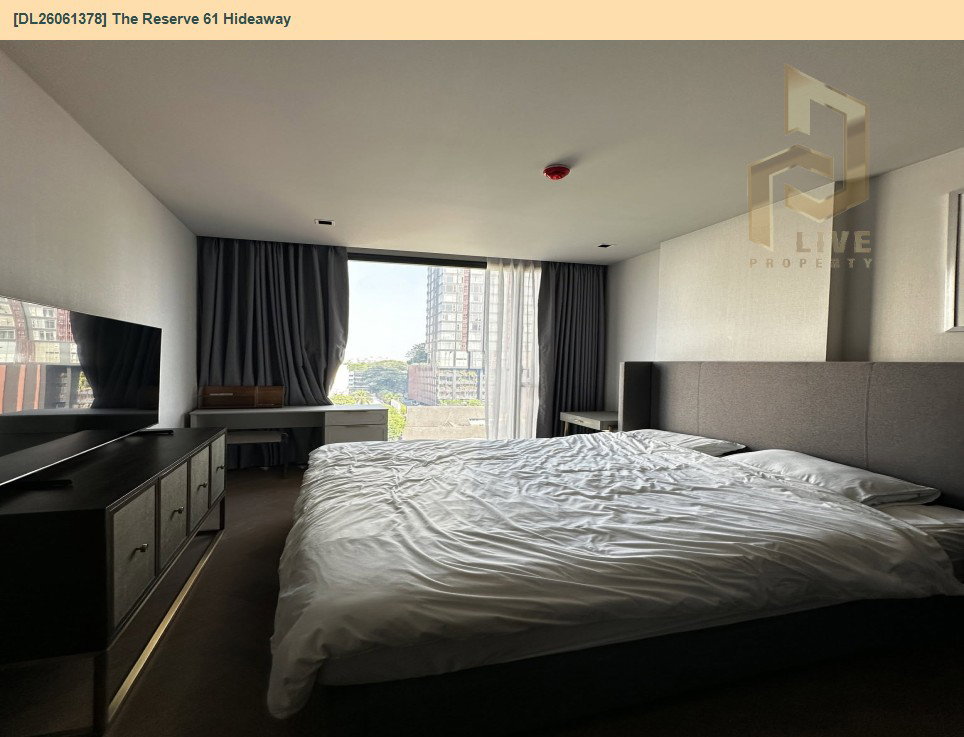 รูป DL26061378 ให้เช่าคอนโด เดอะ รีเซิร์ฟ 61 ไฮด์อะเวย์ (The Reserve 61 Hideaway) ใกล้ BTS ทองหล่อ พร้อมเข้าอยู่ โทรด่วน 0638692663 LineID @952jdxxk - รูปที่ 4/10
