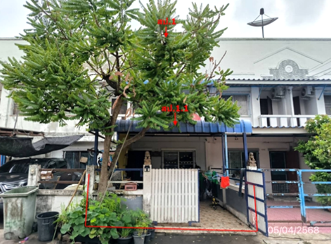 รูป ทาวน์เฮ้าส์ 16 ตร.วา นครทองปาร์ควิว บางบัวทอง นนทบุรี 1.2M - รูปที่ 1/10