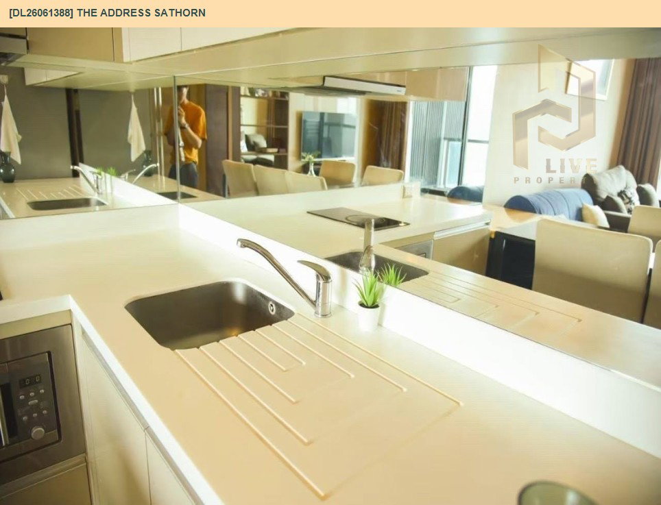 รูป DL26061388 ให้เช่าคอนโด ดิ แอดเดรส สาทร (The Address Sathorn) ใกล้ BTS เซ็นต์หลุยส์ พร้อมเข้าอยู่ โทรด่วน 0638692663 LineID @952jdxxk - รูปที่ 7/12