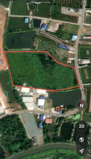 Land for sale in Phra Samut Chedi District, Samut Prakan Province, 12 rai 1 ngan 99 square wah.