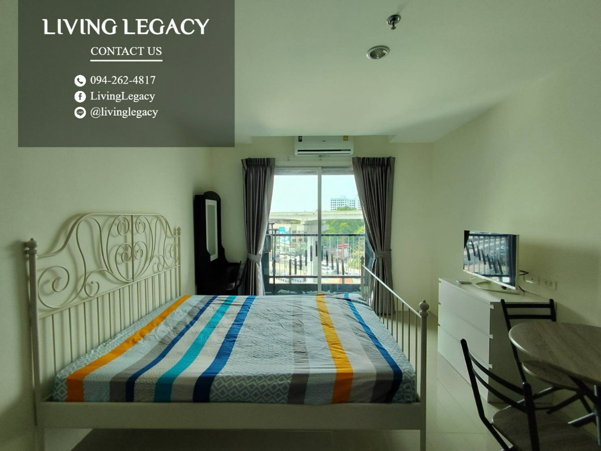 รูป SRSDJW เช่าด่วน คอนโด Asakan Place Srinakarindra 29 ตร.ม. | ชั้น 5 | 1 นอน 1 น้ำ | 8,500 บาท/เดือน | LINE: @livinglegacy - รูปที่ 2/10