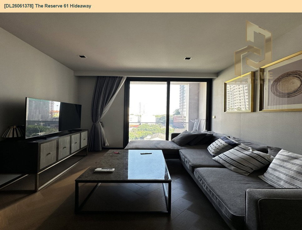 รูป DL26061378 ให้เช่าคอนโด เดอะ รีเซิร์ฟ 61 ไฮด์อะเวย์ (The Reserve 61 Hideaway) ใกล้ BTS ทองหล่อ พร้อมเข้าอยู่ โทรด่วน 0638692663 LineID @952jdxxk - รูปที่ 3/10