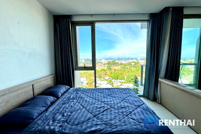 Condos for sale : For sale The Riviera Wongamat studio 27 sqm city view and sea view foreign name
