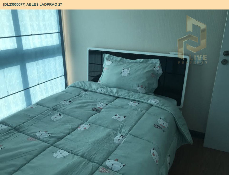 รูป DL23030077 ให้เช่าคอนโด เอเบิลส์ ลาดพร้าว 27 (Ables Ladprao 27) ใกล้ MRT ลาดพร้าว พร้อมเข้าอยู่ โทรด่วน 0614453194 LineID @952jdxxk - รูปที่ 9/19