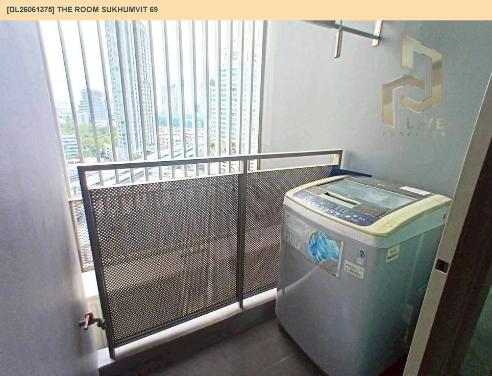 รูป DL26061375 ให้เช่าคอนโด เดอะ รูม สุขุมวิท 69 (The Room Sukhumvit 69) ใกล้ BTS พระโขนง พร้อมเข้าอยู่ โทรด่วน 0614453194 LineID @952jdxxk - รูปที่ 11/13