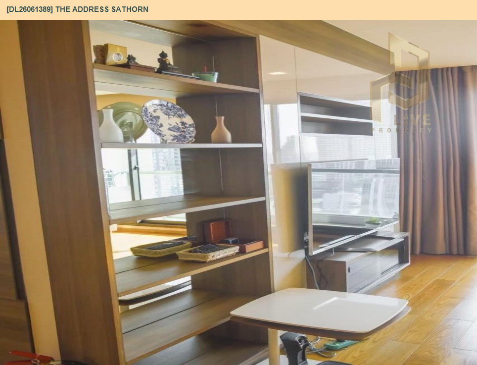 รูป DL26061389 ขายคอนโด ดิ แอดเดรส สาทร (The Address Sathorn) ใกล้ BTS เซ็นต์หลุยส์ พร้อมเข้าอยู่ โทรด่วน 0653619502 LineID @952jdxxk - รูปที่ 4/12