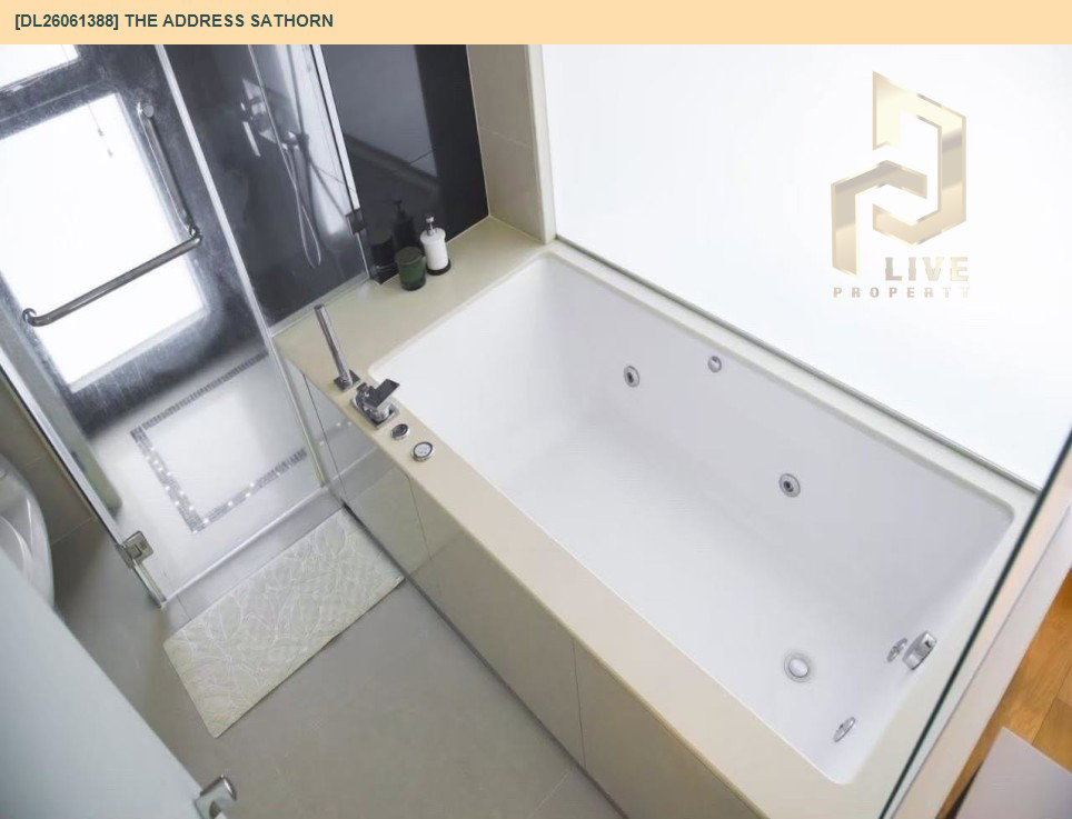 รูป DL26061388 ให้เช่าคอนโด ดิ แอดเดรส สาทร (The Address Sathorn) ใกล้ BTS เซ็นต์หลุยส์ พร้อมเข้าอยู่ โทรด่วน 0638692663 LineID @952jdxxk - รูปที่ 12/12