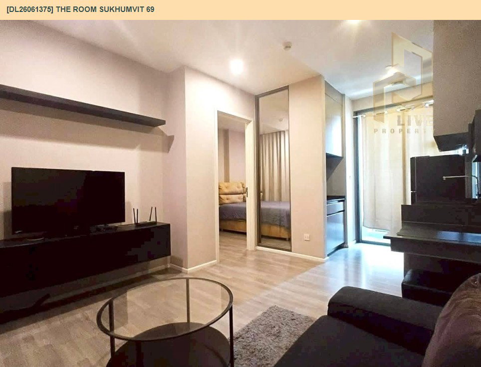 รูป DL26061375 ให้เช่าคอนโด เดอะ รูม สุขุมวิท 69 (The Room Sukhumvit 69) ใกล้ BTS พระโขนง พร้อมเข้าอยู่ โทรด่วน 0614453194 LineID @952jdxxk - รูปที่ 5/13