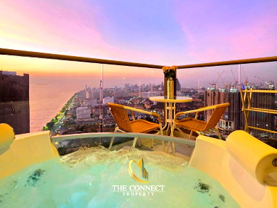 Condos for rent : For Rent : Experience luxury living on the 54th floor with a stunning Pattaya city view