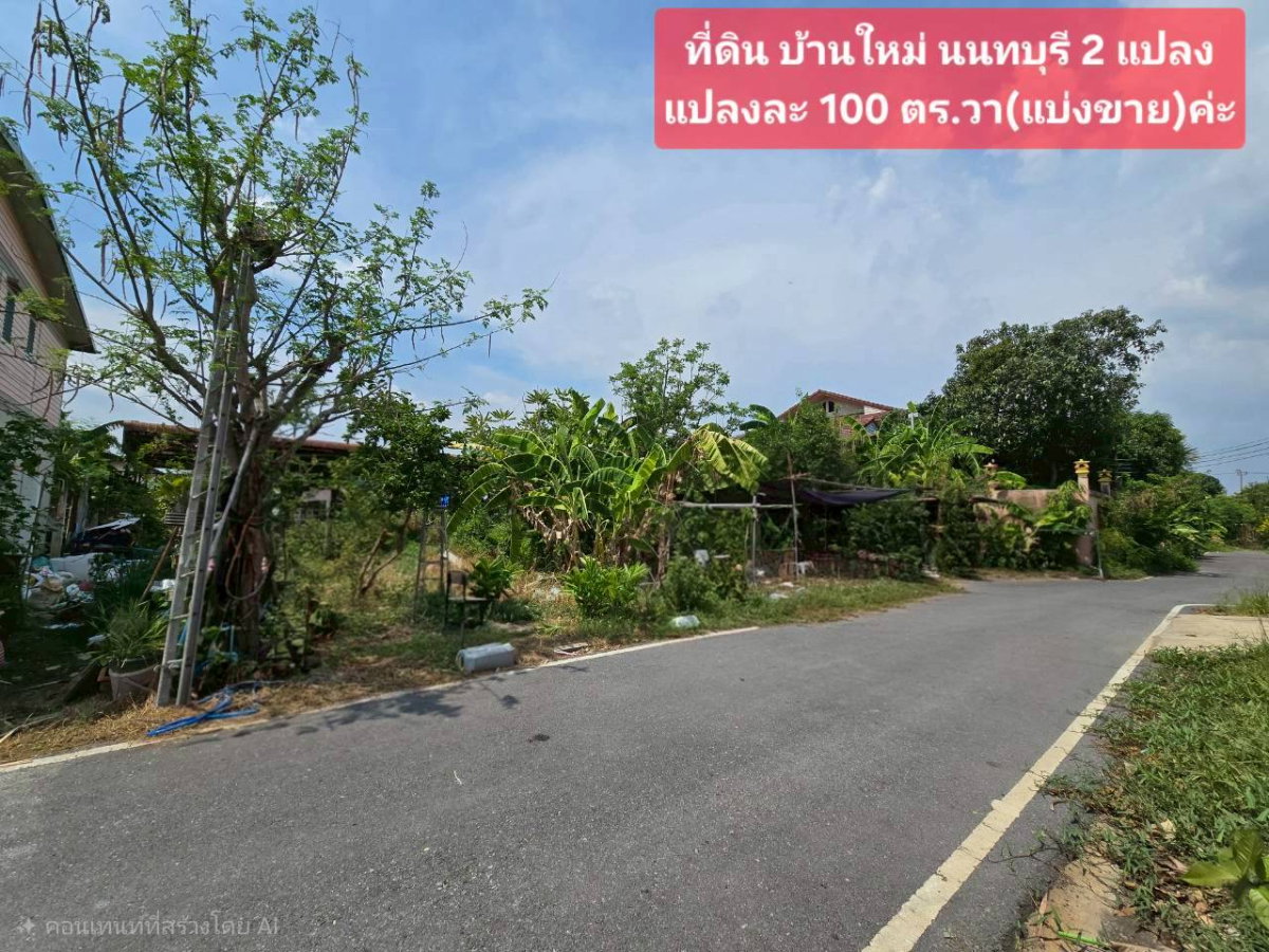 รูป ขายที่ดินเปล่า 45 ตร.วา โครงการบ้านปีกไม้ บางใหญ่ นนทบุรี ทำเลดี ใกล้ MRT คลองบางไผ่ - รูปที่ 2/9
