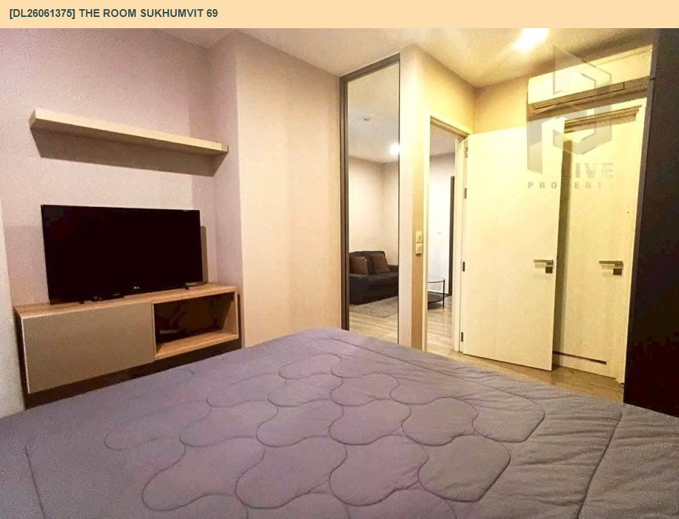 รูป DL26061375 ให้เช่าคอนโด เดอะ รูม สุขุมวิท 69 (The Room Sukhumvit 69) ใกล้ BTS พระโขนง พร้อมเข้าอยู่ โทรด่วน 0614453194 LineID @952jdxxk - รูปที่ 9/13