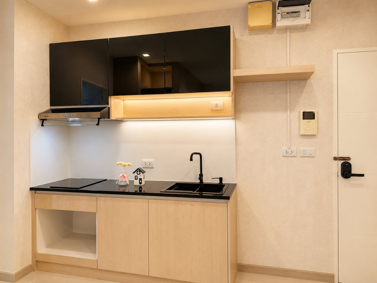 รูป 📣 Airlink Residence คอนโดรีโนเวทใหม่ พร้อมอยู่ | ลาดกระบัง ใกล้สนามบิน ✈️  💰 ราคาขายเพียง 1.69 ล้านบาท - รูปที่ 5/8