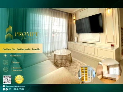 Houses for rent Tesco Lotus Srinakarindra : GH01354 - Golden Neo Sukhumvit - Lasalle : Sukhumvit