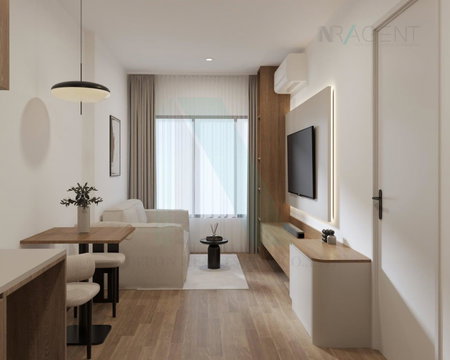 📌 For Rent Condo LIFE RAMA 4 - ASOKE Building 1, Floor 12,1 bed room, Room size 33 sqm