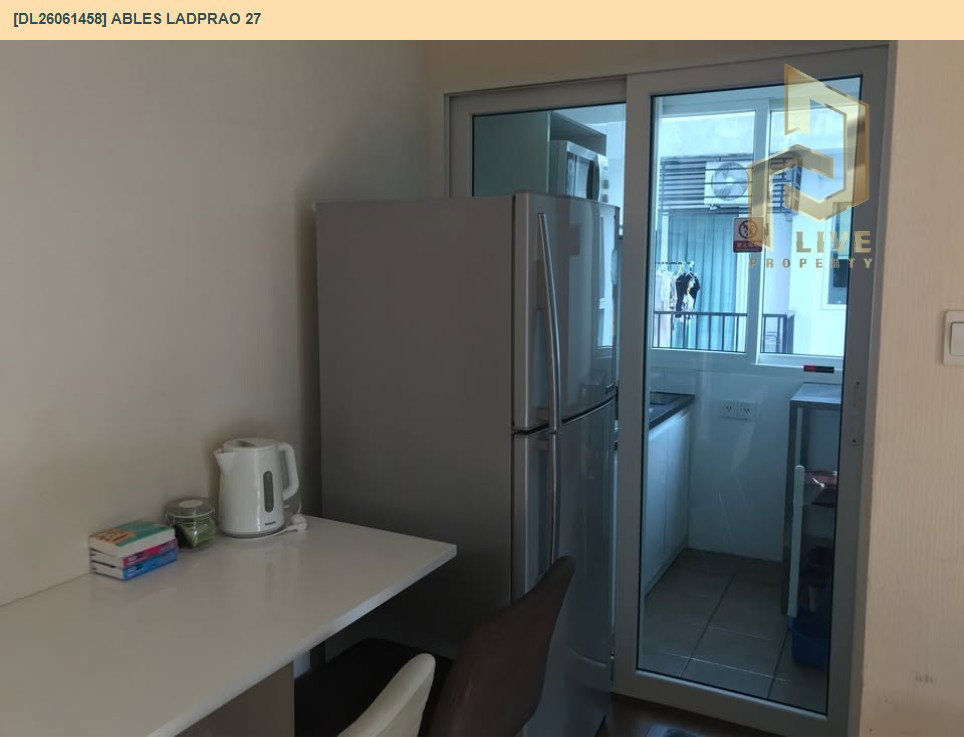 รูป DL26061458 ให้เช่าคอนโด เอเบิลส์ ลาดพร้าว 27 (Ables Ladprao 27) ใกล้ MRT ลาดพร้าว พร้อมเข้าอยู่ โทรด่วน 0638692663 LineID @952jdxxk - รูปที่ 9/13