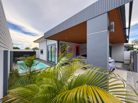 🏡 บ้านพูลวิลล่าใหม่ให้เช่า พร้อมสระว่ายน้ำ 3 ห้องนอน | พัทยา | 47,000 บาท/เดือน
