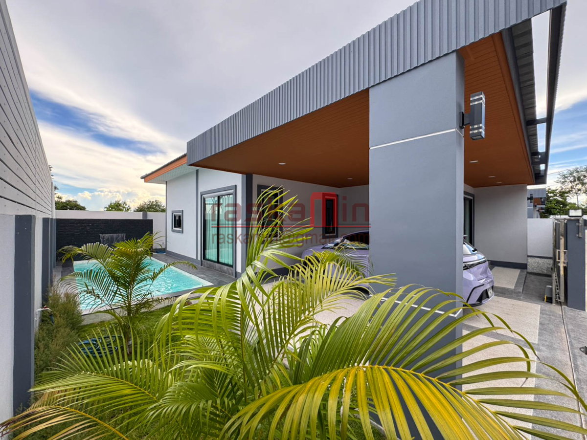รูป 🏡 บ้านพูลวิลล่าใหม่ให้เช่า พร้อมสระว่ายน้ำ 3 ห้องนอน | พัทยา | 47,000 บาท/เดือน - รูปที่ 1/23