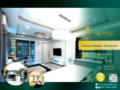 Houses for rent Bangna - Trat  : MN04974 - Mantana Bangna - Wongwaen : MegaBangna