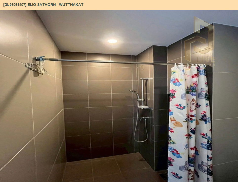 รูป DL26061407 ให้เช่าคอนโด เอลลิโอ สาทร - วุฒากาศ (Elio Sathorn - Wutthakat) ใกล้ BTS วุฒากาศ พร้อมเข้าอยู่ โทรด่วน 0614453194 LineID @952jdxxk - รูปที่ 7/8