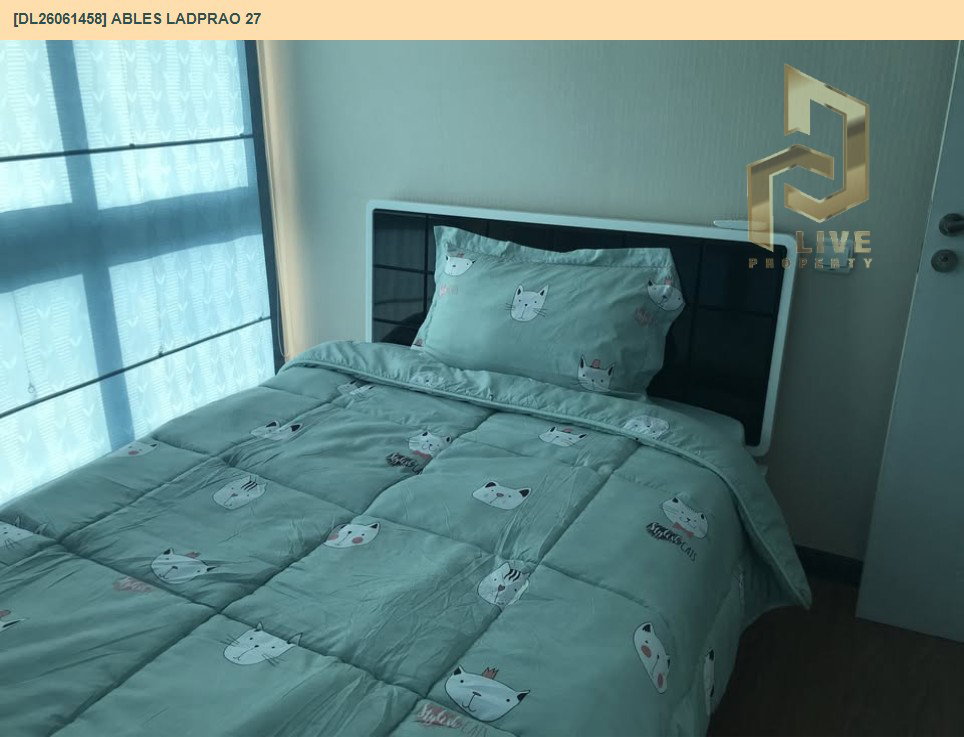 รูป DL26061458 ให้เช่าคอนโด เอเบิลส์ ลาดพร้าว 27 (Ables Ladprao 27) ใกล้ MRT ลาดพร้าว พร้อมเข้าอยู่ โทรด่วน 0638692663 LineID @952jdxxk - รูปที่ 5/13