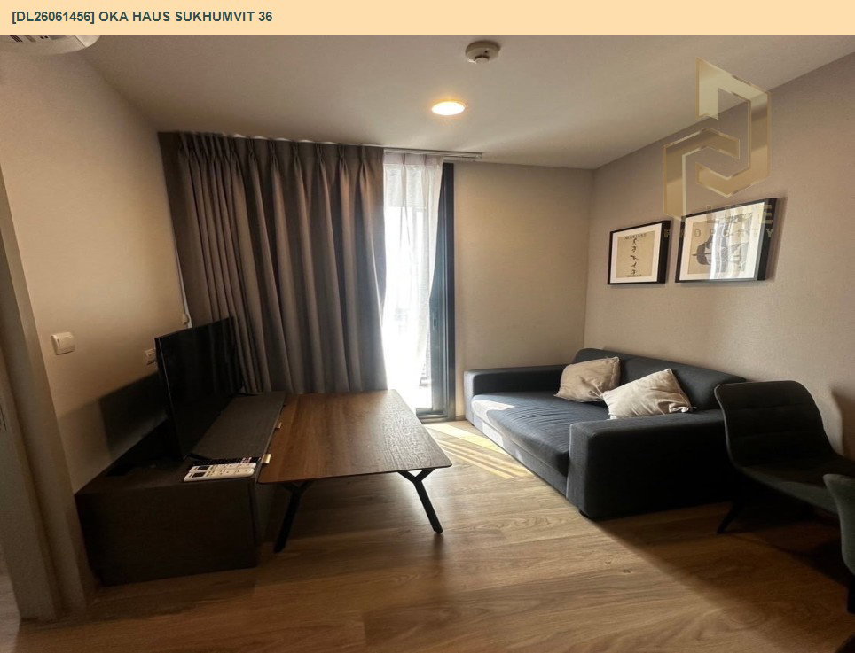 รูป DL26061456 ให้เช่าคอนโด โอกะ เฮาส์ สุขุมวิท 36 (OKA HAUS Sukhumvit 36) ใกล้ BTS ทองหล่อ พร้อมเข้าอยู่ โทรด่วน 0653619502 LineID @952jdxxk - รูปที่ 3/7