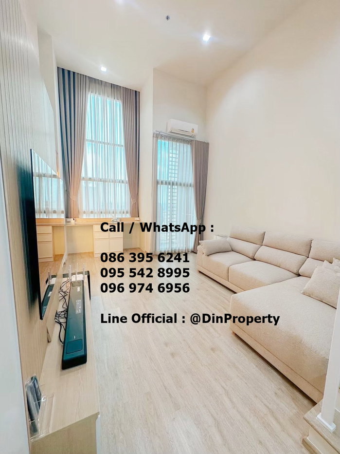 รูป ให้เช่า ไอดีโอ​ สาธร-วงเวียนใหญ่​ , 1DUPLEX  40 ตรม ,BTS วงเวียนใหญ่ ICONSIAM  - รูปที่ 2/3