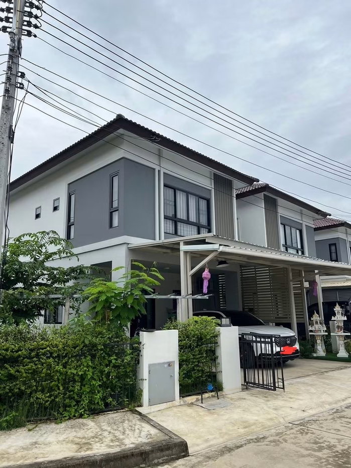 รูป 🏡 ให้เช่าบ้าน บ้านแฝด พร้อมสวน ในโครงการคุณภาพ มีความปลอดภัยสูง ใกล้โรงเรียนนานาชาติ พร้อมเฟอร์นิเจอร์ครบ ทำเลดีมาก เดินทางสะดวก - รูปที่ 2/14