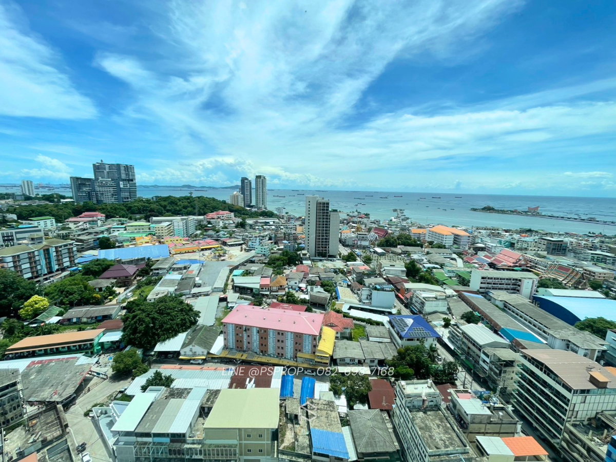 รูป คอนโดเช่าศรีราชา ใกล้ถนนสุขุมวิท 𝐇𝐚𝐦𝐩𝐭𝐨𝐧 𝐒𝐫𝐢𝐫𝐚𝐜𝐡𝐚 ✅ พร้อมเข้าอยู่ #CR0402 - รูปที่ 6/7