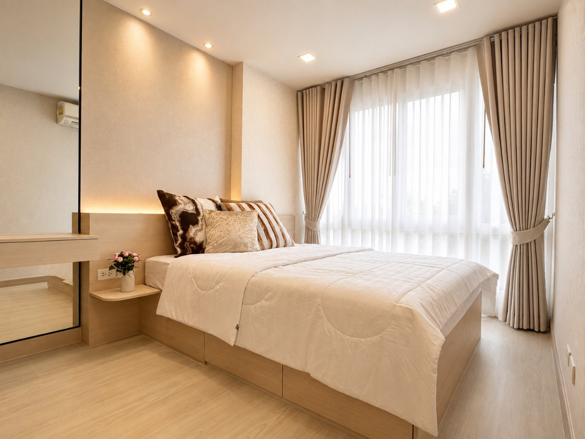 รูป 📣 Airlink Residence คอนโดวิวสนามบิน พร้อมอยู่ | ลาดกระบัง ทำเลดี ใกล้ ARL ✈️  💰 ราคาขายเพียง 1.69 ล้านบาท  🏡 ห้องสวย วิวสนามบิน พร้อมเข้าอยู่ - รูปที่ 4/6