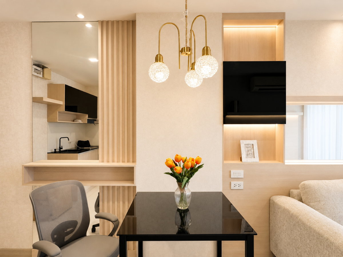 รูป 📣 Airlink Residence คอนโดแต่งครบ พร้อมอยู่ | ลาดกระบัง ใกล้สนามบิน ✈️  💰 ราคาขายเพียง 1.69 ล้านบาท  🏡 ห้องสวย พร้อมเข้าอยู่ - รูปที่ 2/5