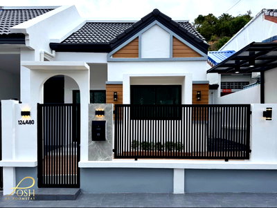 Twin houses for sale Phuket : Srisuchart Grand View 2 (Khumsap Piset 4), Samkong – Ratsada near Bypass road Newly Renovated Semi-Detached House