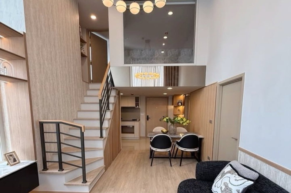 รูป  เช่าด่วน ! Culture Chula, 2 ห้องนอน, 1 ห้องน้ำ Duplex, ชั้นสูง 10++, ห้องหายาก, ทำเลดี!! Code C20260600035 แต่งครบ, สไตล์โมเดิร์น, พร้อมเข้าอยู่📣📣 - รูปที่ 3/9