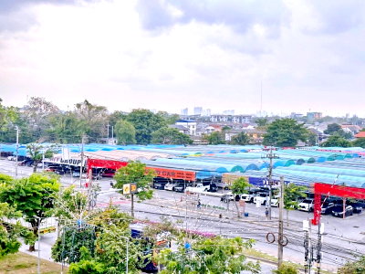 เช่าที่ดิน ถนนเสรีไทย : MRT สวนสยาม 1.5 กม. ที่ดินเทคอนกรีตแล้ว ให้เช่า 8 ไร่ 7-Eleven 200 ม. สวนสยาม 150 ม.หน้ากว้าง 163 เมตร ขนาด 3,200 ตร.ว. 12,800 ตร.ม.
