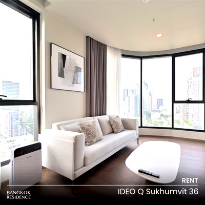 Condos for rent : Rental Condo 🌆 Ideo Q Sukhumvit 36, 2BR 65 sq.m. 60K ⭐ Spacious Beautiful Unit, Open View, Near BTS Thonglo 