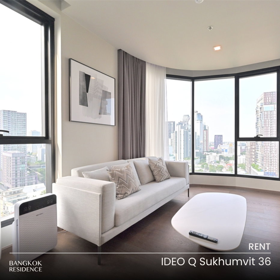 รูป เช่าคอนโด 🌆 Ideo Q Sukhumvit 36 2นอน 65ตร.ม.60k ⭐ยูนิตกว้ัาง สวย วิวโล่ง ใกล้ BTS ทองหล่อ  - รูปที่ 1/11