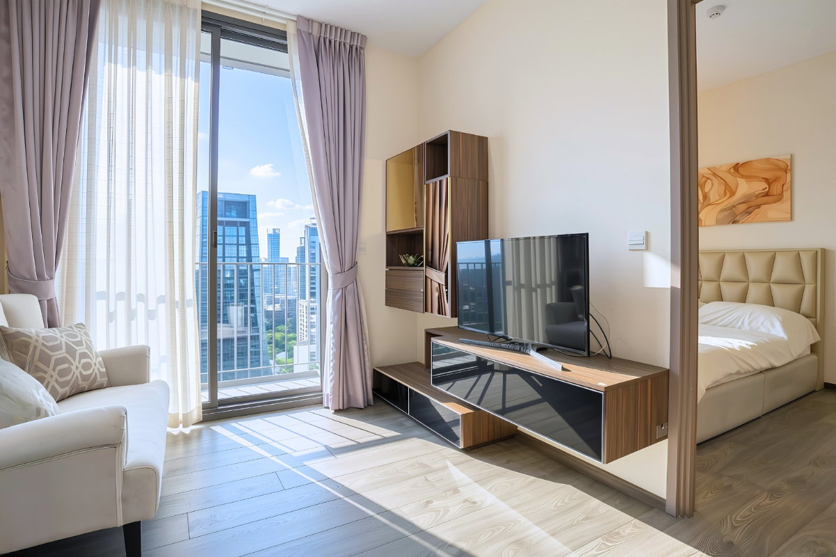 รูป 🔥 Edge Sukhumvit 23 ห้องหรูใจกลางอโศก เพียง 30,000 บาท ✨ 1 ห้องนอน 32 ตร.ม. ชั้น 28 วิวเมืองสวย ใกล้ BTS อโศก และ MRT สุขุมวิท พร้อมเข้าอยู่ 🏙️ - รูปที่ 3/6