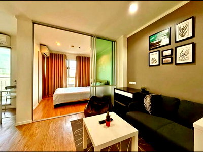 คอนโดให้เช่า : 🏙️ให้เช่าคอนโด Lumpini ville Lasalle-Bearing (สุขุมวิท 105) ใกล้ BTS แบริ่ง 🔥 Fully furnished 🎒หิ้วกระเป๋าเข้าอยู่ได้เลย และมีบริการรถรับส่งถึง BTS